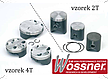  pístní sada Wössner HONDA CR125, 80-84, pr. 54,94mm
